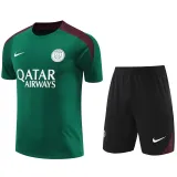 2024-25 PSG Green Training Short Suit