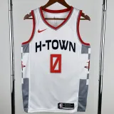 2019-20 ROCKETS WESTBROOK #0 White City Edition Top Quality Hot Pressing NBA Jersey