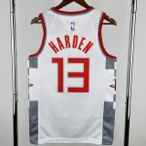 2019-20 ROCKETS HARDEN #13 White City Edition Top Quality Hot Pressing NBA Jersey