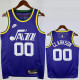2023-24 JAZZ CLARKSON #00 purple Top Quality Top Quality Hot Pressing NBA Jersey (Retro Logo)