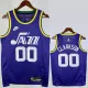 2023-24 JAZZ CLARKSON #00 purple Top Quality Top Quality Hot Pressing NBA Jersey (Retro Logo)
