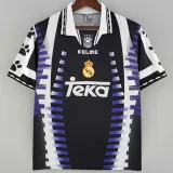 1997-1998 RMA Away Black Retro Soccer Jersey
