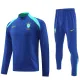 2024-25 Brazil Fancy blue Half Pull Tracksuit (半拉链)