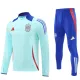 2024-25 Spain Light blue Half Pull Tracksuit (半拉链)