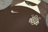 2024-25 Corinthians Brown Tank top and shorts suit