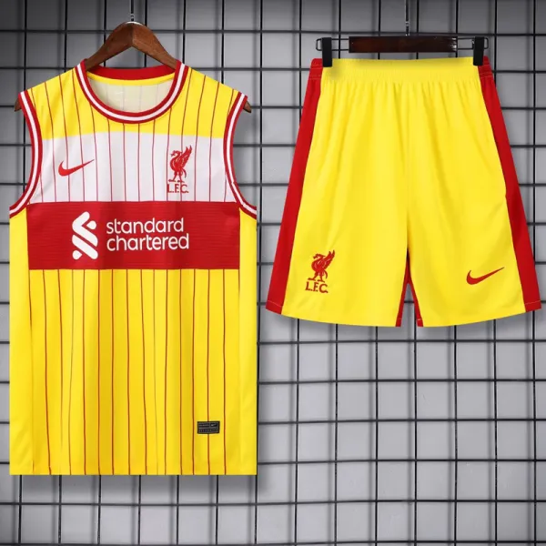 2024-25 LIV Yellow Tank top and shorts suit