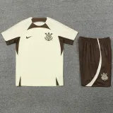 2024-25 Corinthians Beige Training Short Suit