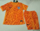 2024-25 England Orange GoalKeeper Kids Soccer Jersey