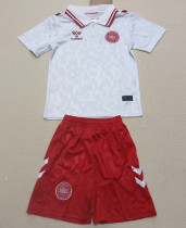 2024-25 Denmark Away Kids Soccer Jersey