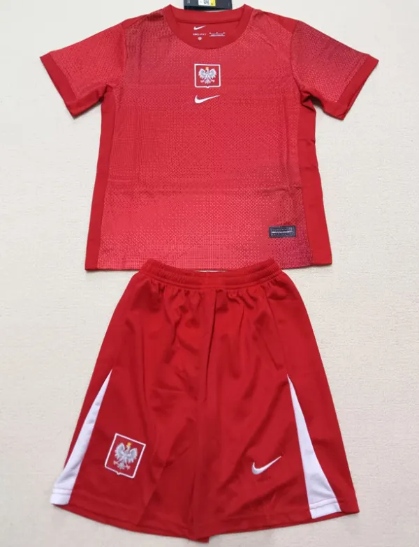 2024-25 Poland Away Kids Soccer Jersey