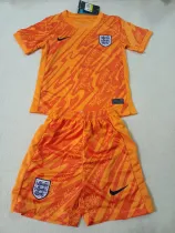 2024-25 England Orange GoalKeeper Kids Soccer Jersey