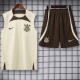 2024-25 Corinthians Beige Tank top and shorts suit