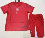 2024-25 Poland Away Kids Soccer Jersey