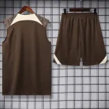 2024-25 Corinthians Brown Tank top and shorts suit