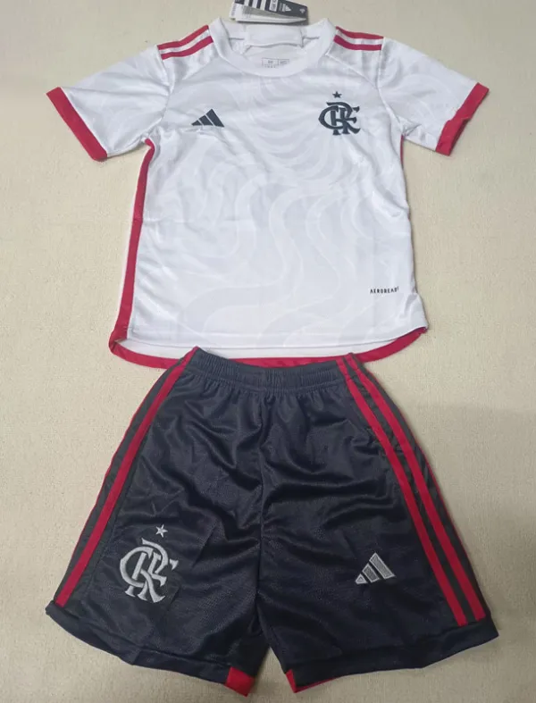 2024-25 Flamengo Away Kids Soccer Jersey