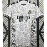 2023-24 RMA White Special Edition Fans Soccer Jersey *队徽花纹
