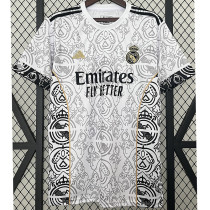 2023-24 RMA White Special Edition Fans Soccer Jersey *队徽花纹