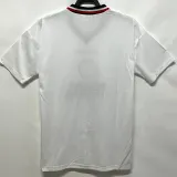 1996-1997 Man Utd Away White Retro Soccer Jersey