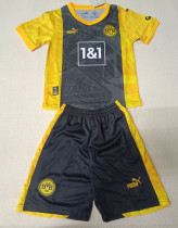 2023-24 Dortmund Special Edition Black Yellow Kids Soccer Jersey