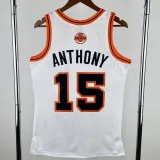 2006-07 Nuggets ANTHONY #15 White Retro Top Quality Hot Pressing NBA Jersey