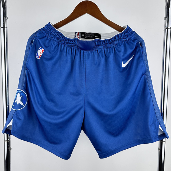 2023-24 TIMBERWOLVES Blue City Edition Top Quality NBA Pants