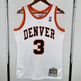 2006-07 Nuggets IVERSON #3 White Retro Top Quality Hot Pressing NBA Jersey