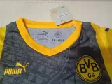 2023-24 Dortmund Special Edition Black Yellow Kids Soccer Jersey