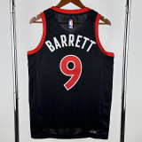 2022-23 Raptors BARRETT #9 Black Top Quality Hot Pressing NBA Jersey (Trapeze Edition)飞人版