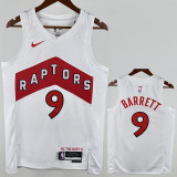 2022-23 Raptors BARRETT #9 White Top Quality Hot Pressing NBA Jersey