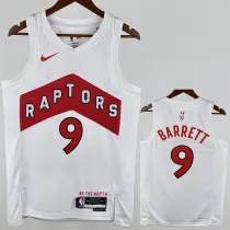 2022-23 Raptors BARRETT #9 White Top Quality Hot Pressing NBA Jersey