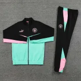 2024-25 Man City Black Green Jacket Tracksuit #02