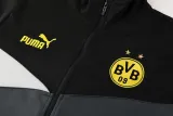 2024-25 Dortmund Black Grey Jacket Tracksuit #02