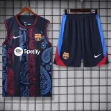 2024-25 BAR Black Tank top and shorts suit (印花)