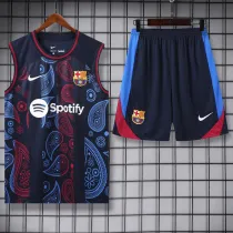 2024-25 BAR Black Tank top and shorts suit (印花)