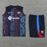 2024-25 BAR Black Tank top and shorts suit (印花)