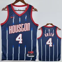2022-23 Rockets CREEN #4 Royal blue City Edition Top Quality Hot Pressing NBA Jersey