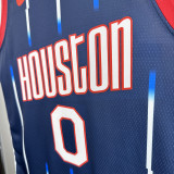2022-23 Rockets WESTBROOK #0 Royal blue City Edition Top Quality Hot Pressing NBA Jersey