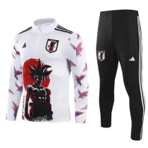 2024-25 Japan White Half Pull Tracksuit (半拉链)(悟空)