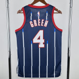 2022-23 Rockets CREEN #4 Royal blue City Edition Top Quality Hot Pressing NBA Jersey
