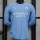 2024-25 Man City Home Long Sleeve Player Version Soccer Jersey (长袖球员)