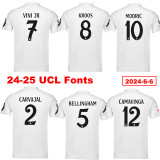 2024-25 RMA Home Long Sleeve Player Version Soccer Jersey (长袖球员)