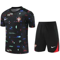 2024-25 Portugal Black Training Short Suit