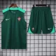 2024-25 Portugal Green Tank top and shorts suit