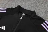 2024-25 Germany Black Jacket Tracksuit (紫边)