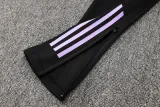 2024-25 Germany Black Jacket Tracksuit (紫边)