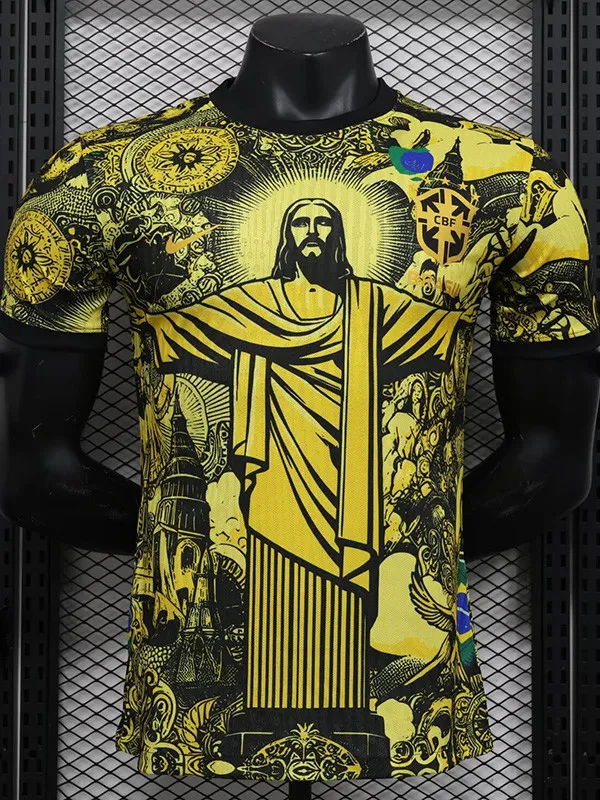 2024-25 Brazil Yellow Special Edition Player Version Soccer Jersey *耶稣黄色