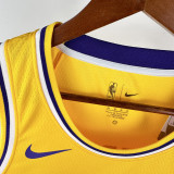2022-23 Lakers ANTHONY #7 Yellow Top Quality Hot Pressing NBA Jersey(圆领)