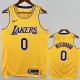 2022-23 Lakers WESTBROOK #0 Yellow Top Quality Hot Pressing NBA Jersey(圆领)