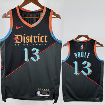 2023-24 Wizards POOLE #13 Black City Edition Top Quality Hot Pressing NBA Jersey