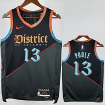 2023-24 Wizards POOLE #13 Black City Edition Top Quality Hot Pressing NBA Jersey